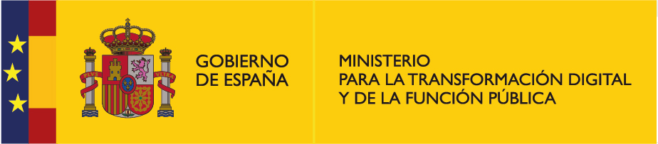 Logotipo del Gobierno de España y del Ministerio para la Transformación Digital y de la Función Pública
